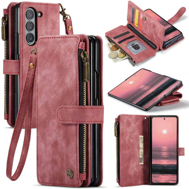 CaseMe C30 Multifunctional Card Slots Zipper Phone Leather Phone Case