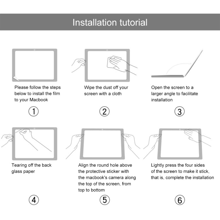 9H Explosion-proof Tempered Glass Film For MacBook Air 13.6