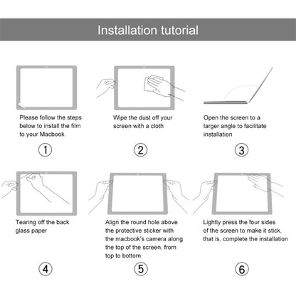 9H Explosion-proof Tempered Glass Film For MacBook Air 13.6