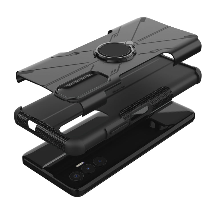 Armor Bear Shockproof PC + TPU Phone Case with Ring Holder