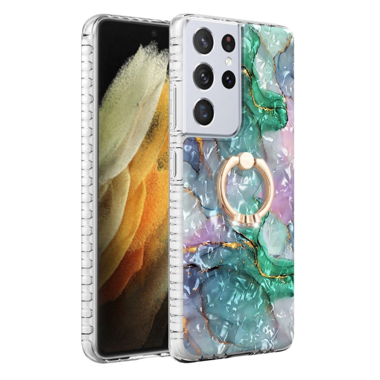 Ring Holder 2.0mm Airbag TPU Phone Case, For Samsung Galaxy S21 Ultra 5G