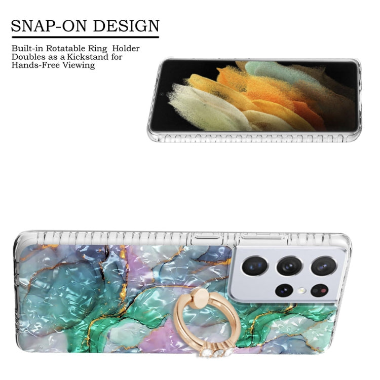 Ring Holder 2.0mm Airbag TPU Phone Case, For Samsung Galaxy S21 Ultra 5G