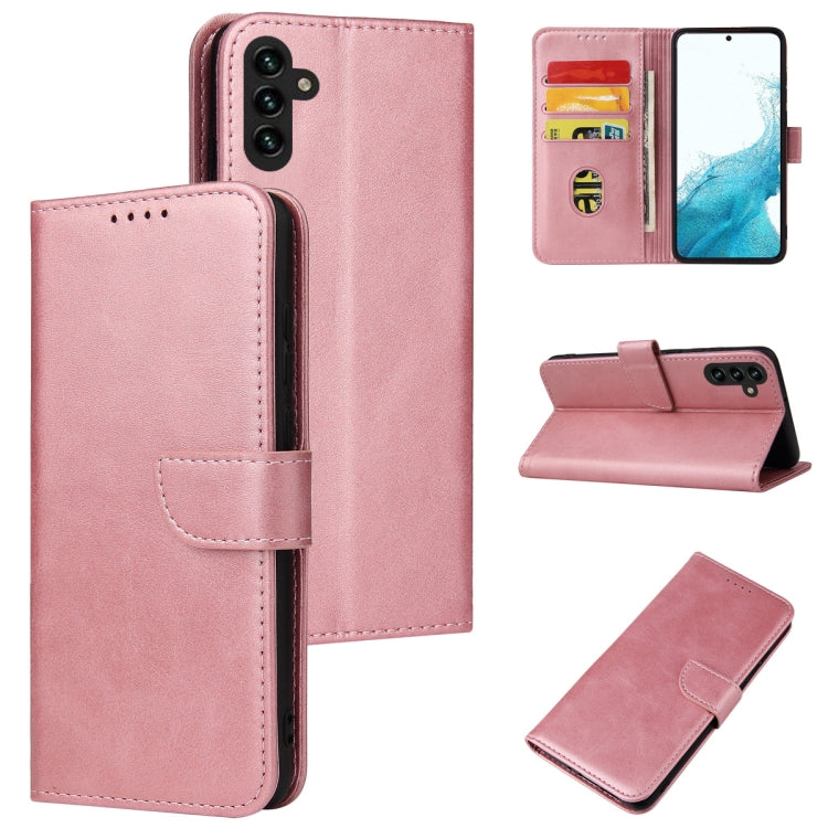 Calf Texture Buckle Flip Leather Phone Case