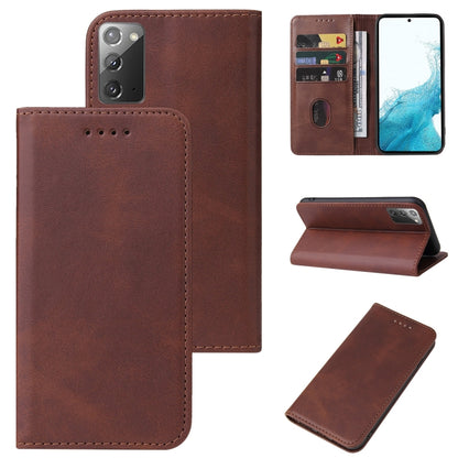 Calf Texture Magnetic Flip Leather Phone Case