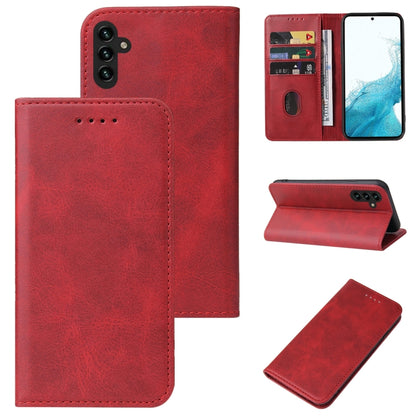 Calf Texture Magnetic Flip Leather Phone Case