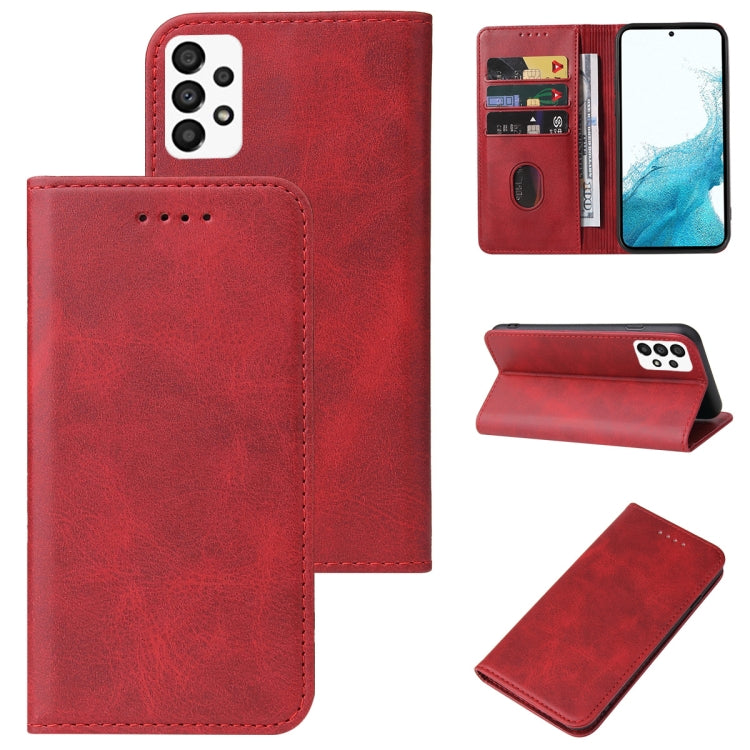 Calf Texture Magnetic Flip Leather Phone Case