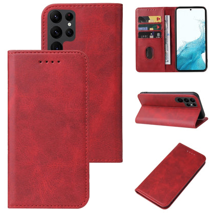 Calf Texture Magnetic Flip Leather Phone Case