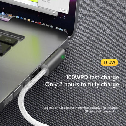 100W 5 Pin MagSafe 1 (L-shaped) to USB-C / Type-C PD Charging Cable, Cable Length: 1.8m, MagSafe 1 (L-shaped)