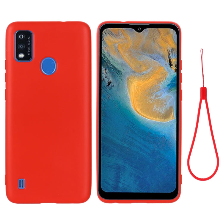 Pure Color Liquid Silicone Shockproof Full Coverage Phone Case, For OPPO Reno 7 4G Global/F21 Pro 4G, For ZTE Blade A51 2021