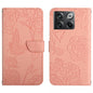 HT03 Skin Feel Butterfly Embossed Flip Leather Phone Case