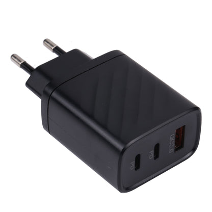 AR-892 3 in 1 QC3.0 PD20W USB + USB-C / Type-C Wall Travel Charger, EU Plug, UK Plug