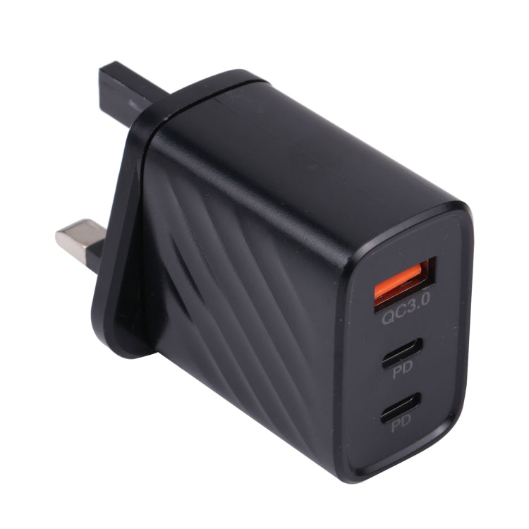AR-892 3 in 1 QC3.0 PD20W USB + USB-C / Type-C Wall Travel Charger, EU Plug, UK Plug
