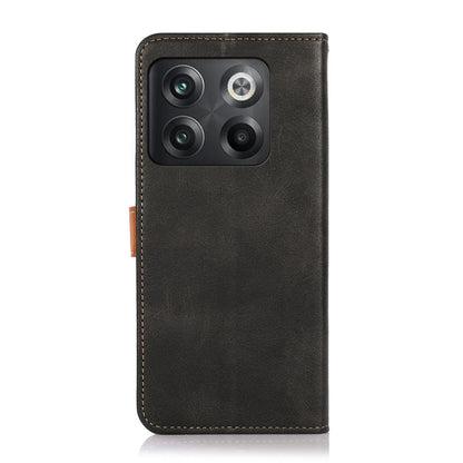 KHAZNEH Dual-color Cowhide Texture Leather Phone Case