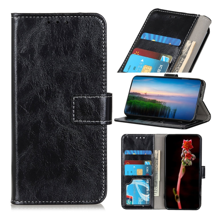 Retro Crazy Horse Texture Horizontal Flip Leather Case with Holder & Card Slots & Photo Frame & Wallet