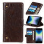 Copper Buckle Nappa Texture Horizontal Flip Leather Case with Holder & Card Slots & Wallet