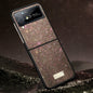 SULADA Shockproof TPU + Handmade Leather Phone Case, For Samsung Galaxy Z Flip5, For Samsung Galaxy Z Flip4