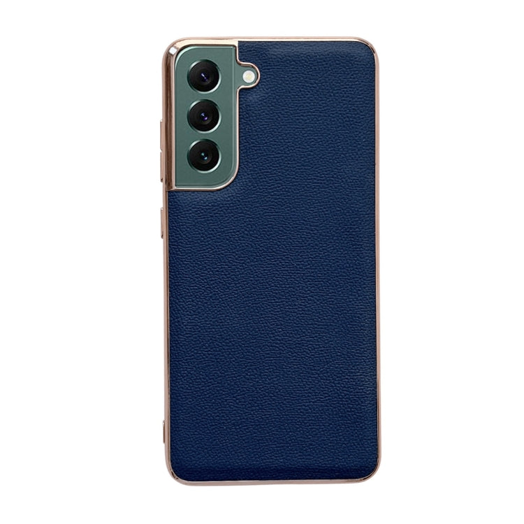 Genuine Leather Luolai Series Nano Electroplating Phone Case