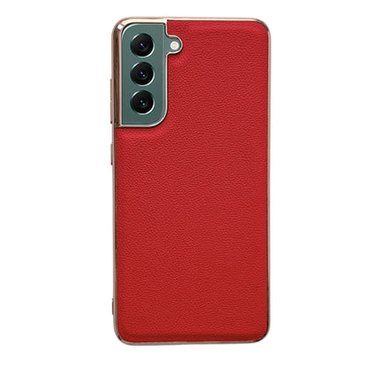 Genuine Leather Luolai Series Nano Electroplating Phone Case