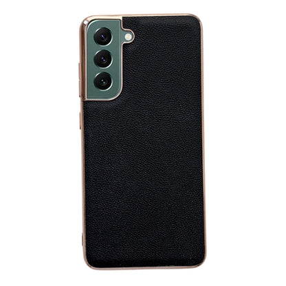 Genuine Leather Luolai Series Nano Electroplating Phone Case