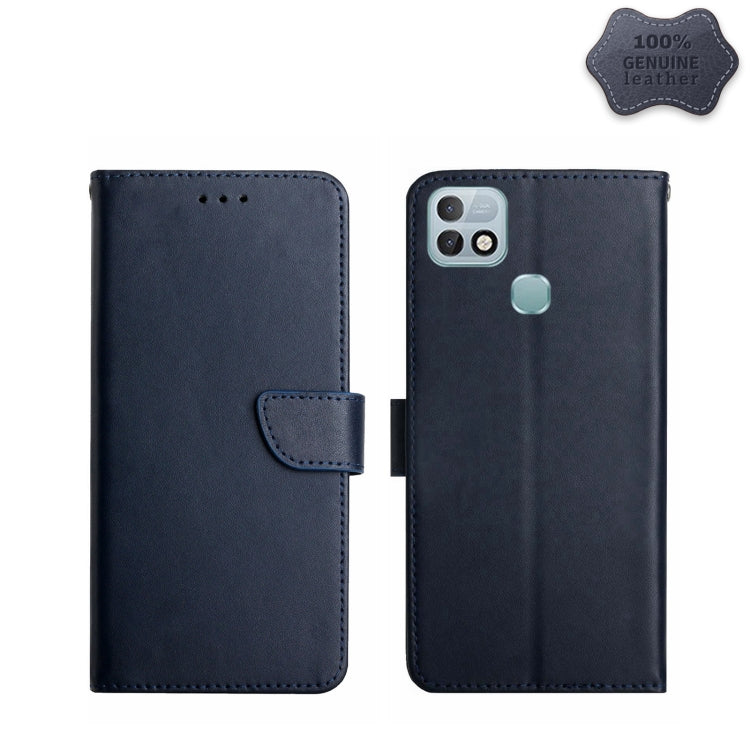 Genuine Leather Fingerprint-proof Horizontal Flip Phone Case