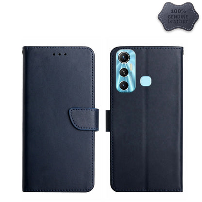 Genuine Leather Fingerprint-proof Horizontal Flip Phone Case