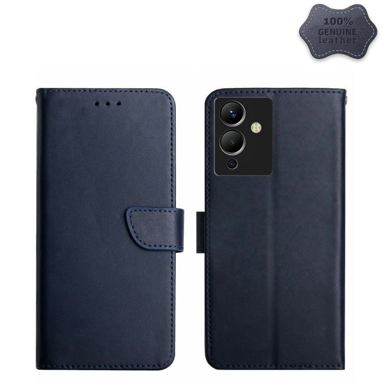 Genuine Leather Fingerprint-proof Horizontal Flip Phone Case