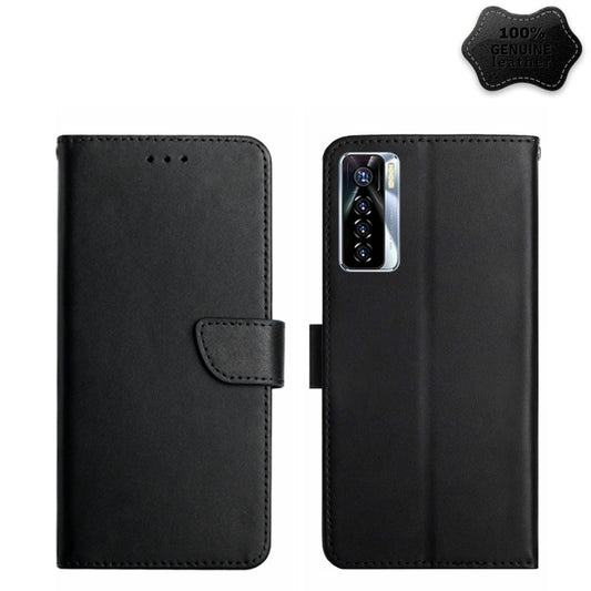 Genuine Leather Fingerprint-proof Horizontal Flip Phone Case, For Tecno Camon 17 Pro, For Tecno Camon 17P, For Tecno Camon 18i, For Tecno Camon 18P, For Tecno Camon 19 4G, For Tecno Camon 19 Pro 4G, For Tecno Spark 8, For Tecno Spark Go 2022