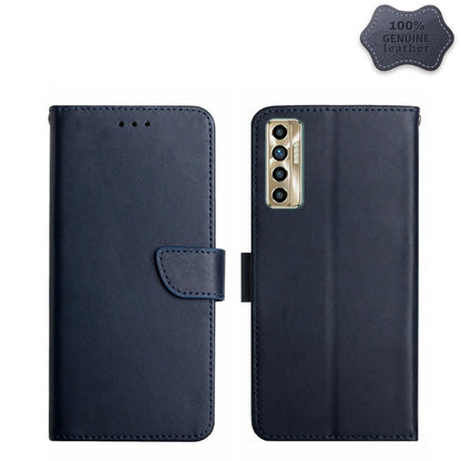 Genuine Leather Fingerprint-proof Horizontal Flip Phone Case