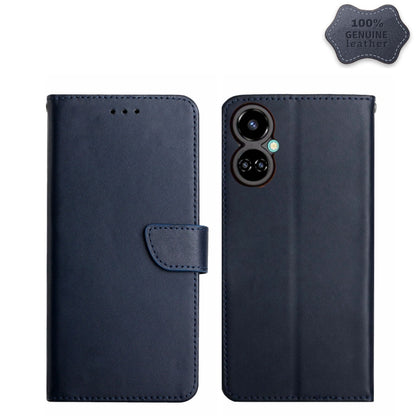 Genuine Leather Fingerprint-proof Horizontal Flip Phone Case, For Tecno Camon 17 Pro, For Tecno Camon 17P, For Tecno Camon 18i, For Tecno Camon 18P, For Tecno Camon 19 4G, For Tecno Camon 19 Pro 4G, For Tecno Spark 8, For Tecno Spark Go 2022