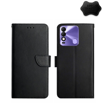 Genuine Leather Fingerprint-proof Horizontal Flip Phone Case, For Tecno Camon 17 Pro, For Tecno Camon 17P, For Tecno Camon 18i, For Tecno Camon 18P, For Tecno Camon 19 4G, For Tecno Camon 19 Pro 4G, For Tecno Spark 8, For Tecno Spark Go 2022