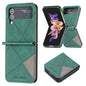 Rhombus Texture Leather Phone Case, For Samsung Galaxy Z Flip4, For Samsung Galaxy Z Flip5