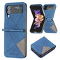 Rhombus Texture Leather Phone Case, For Samsung Galaxy Z Flip4, For Samsung Galaxy Z Flip5