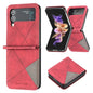 Rhombus Texture Leather Phone Case, For Samsung Galaxy Z Flip4, For Samsung Galaxy Z Flip5