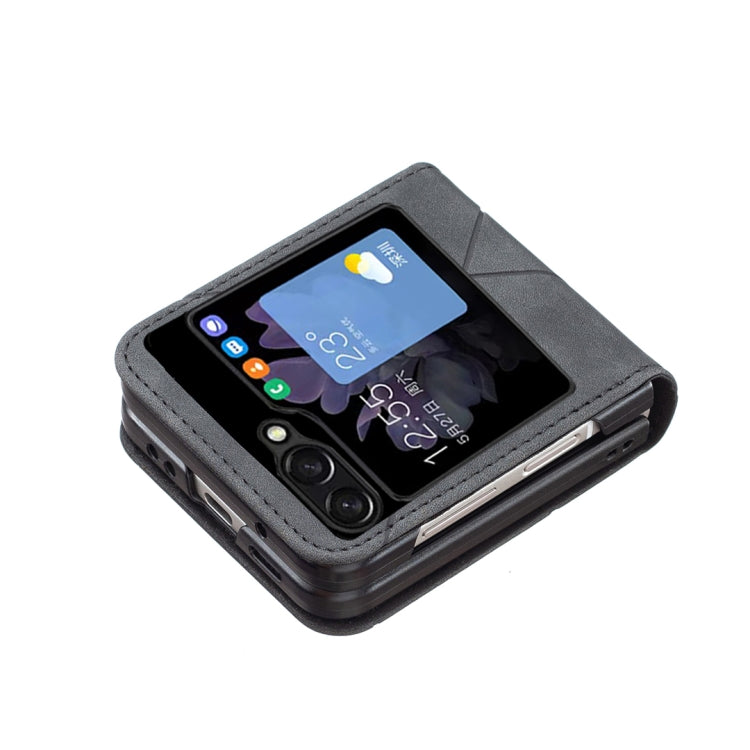 Rhombus Texture Leather Phone Case, For Samsung Galaxy Z Flip5, For Samsung Galaxy Z Flip4