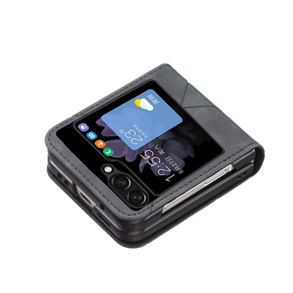 Rhombus Texture Leather Phone Case, For Samsung Galaxy Z Flip5, For Samsung Galaxy Z Flip4