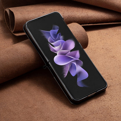 Rhombus Texture Leather Phone Case, For Samsung Galaxy Z Flip5, For Samsung Galaxy Z Flip4