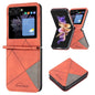 Rhombus Texture Leather Phone Case, For Samsung Galaxy Z Flip4, For Samsung Galaxy Z Flip5