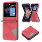 Rhombus Texture Leather Phone Case, For Samsung Galaxy Z Flip4, For Samsung Galaxy Z Flip5
