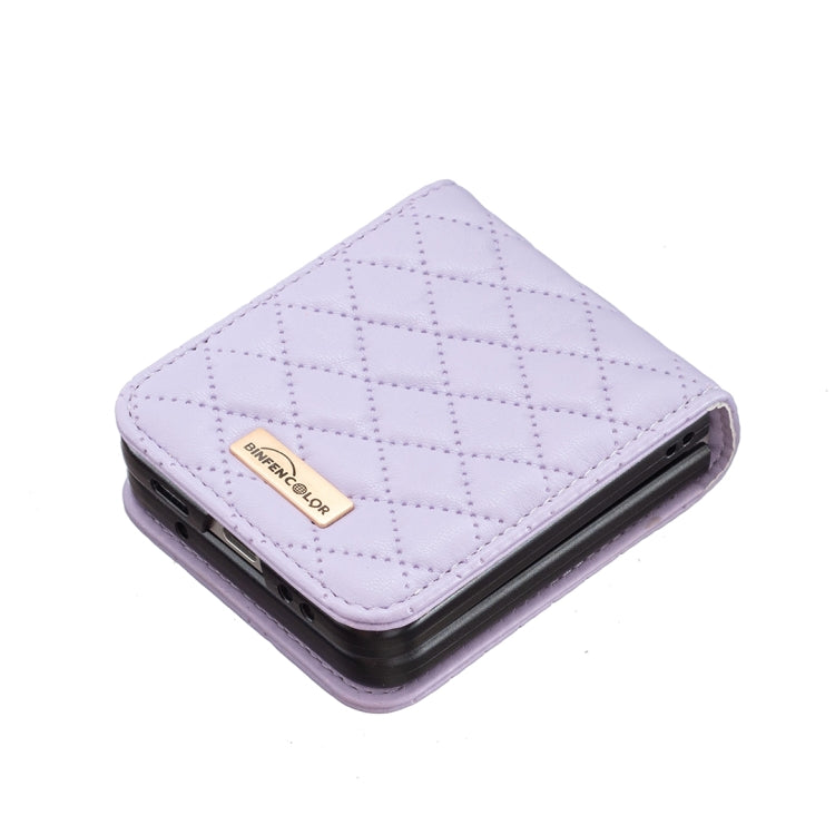 Elegant Rhombic Texture Leather Phone Case