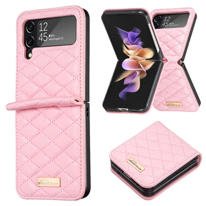 Elegant Rhombic Texture Leather Phone Case