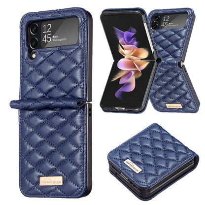 Elegant Rhombic Texture Leather Phone Case