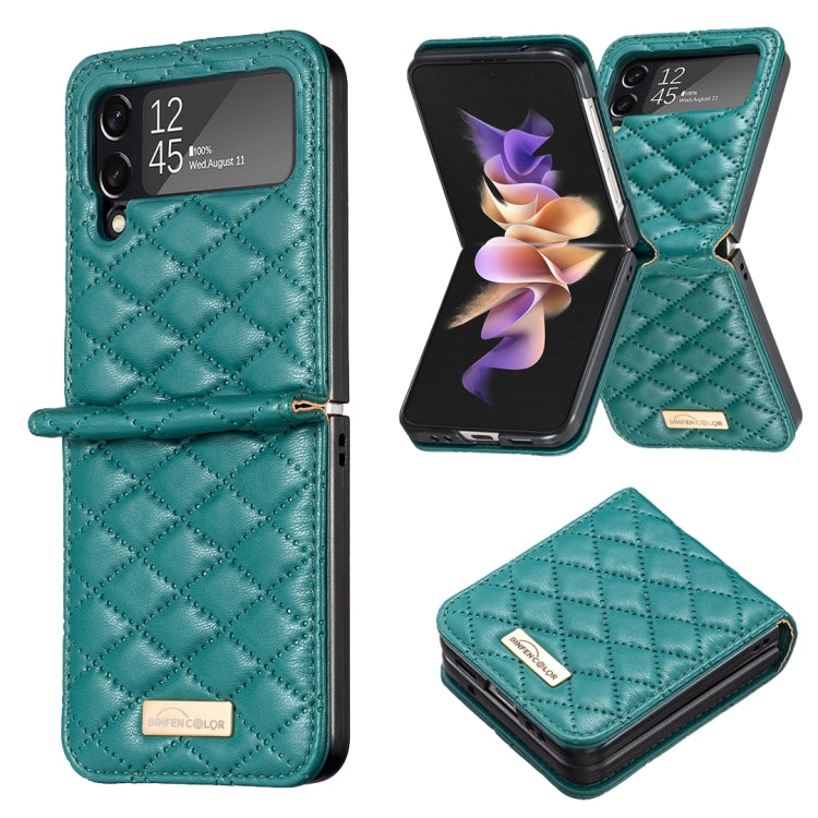 Elegant Rhombic Texture Leather Phone Case