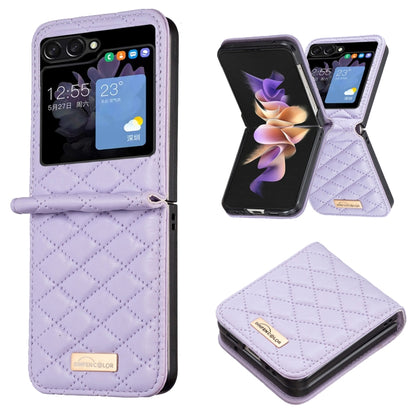 Elegant Rhombic Texture Leather Phone Case