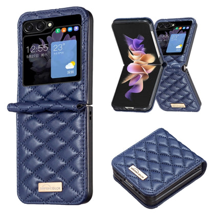 Elegant Rhombic Texture Leather Phone Case