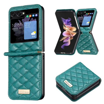 Elegant Rhombic Texture Leather Phone Case