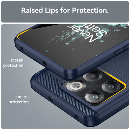 Brushed Texture Carbon Fiber TPU Phone Case, For OnePlus 10T, For OnePlus ACE Pro, For T-Mobile REVVL 6 5G