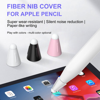 8 PCS / Set Fiber Texture Nib Protector, For Apple Pencil