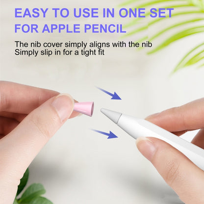 8 PCS / Set Fiber Texture Nib Protector, For Apple Pencil