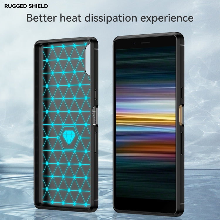 Brushed Texture Carbon Fiber TPU Phone Case