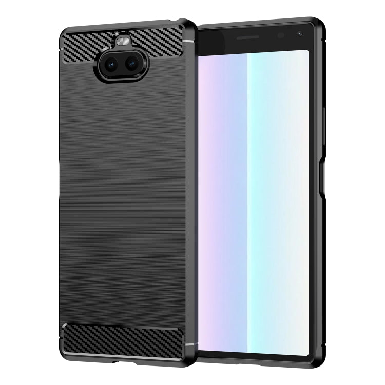 Brushed Texture Carbon Fiber TPU Phone Case